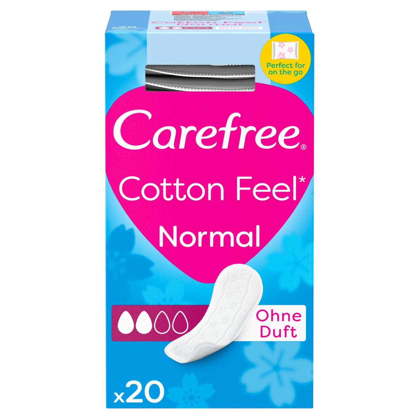 Carefree Panty Liners Pads Folded Breathable Pack of 20 — image 1