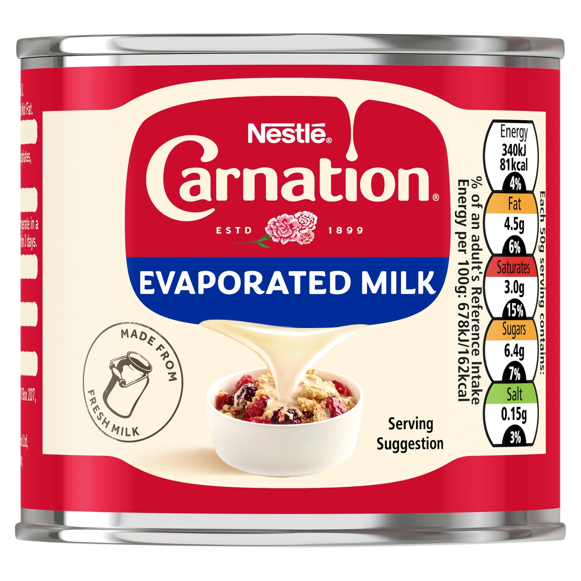 Carnation Evaporated Milk Tin 170g — image 1