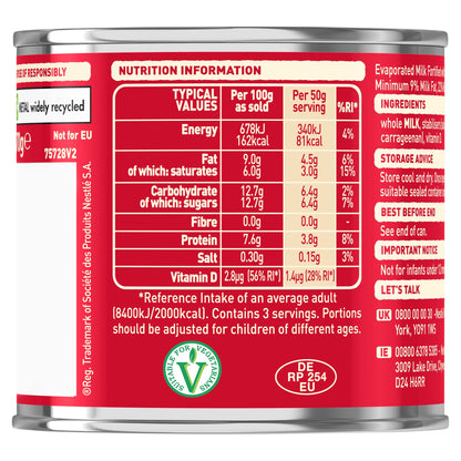 Carnation Evaporated Milk Tin 170g — image 2