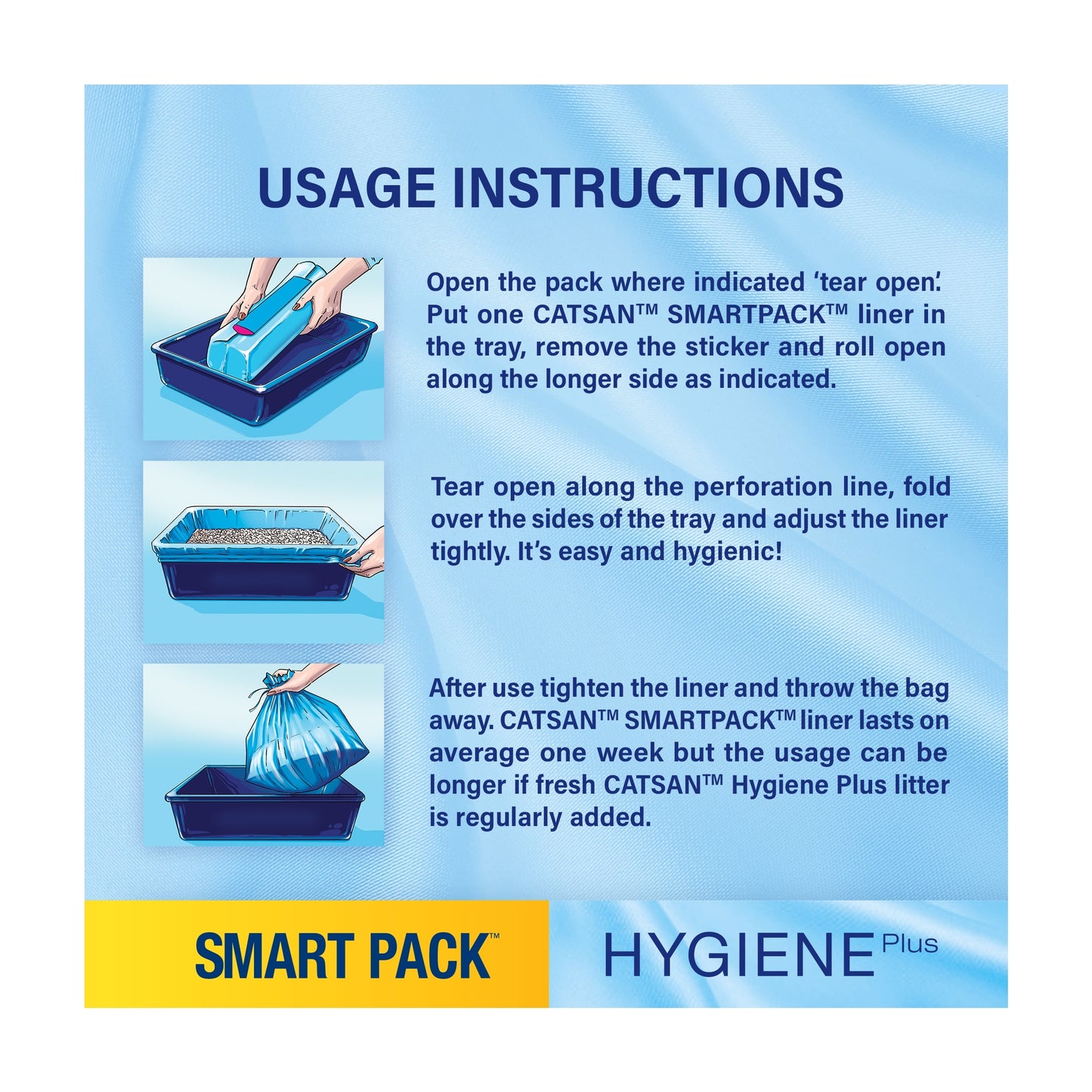 Catsan Hygiene Smart Pack Inlays Cat Litter 2x Tray Liners — image 5