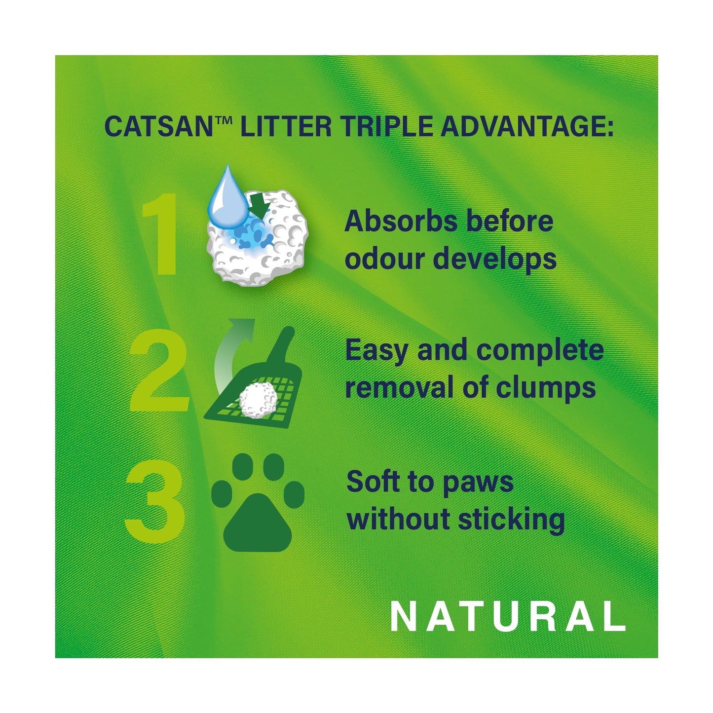 Catsan Natural Clumping Odour Control Biodegradable Cat Litter 8 Litre — image 2