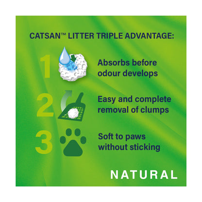 Catsan Natural Clumping Odour Control Biodegradable Cat Litter 8 Litre — image 2