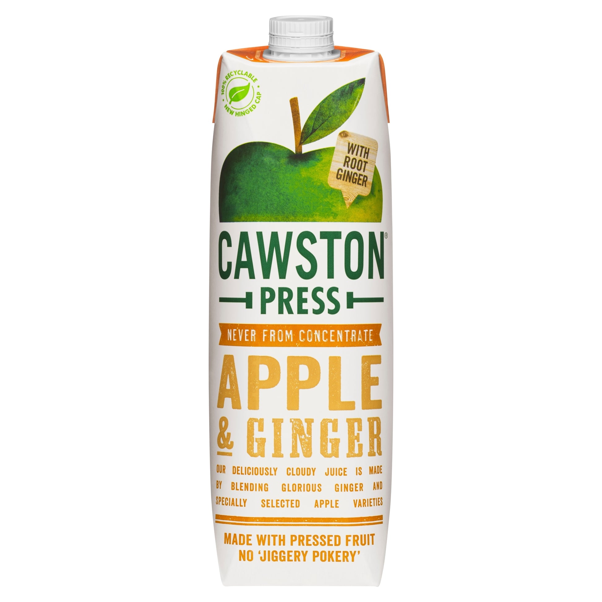 Cawston Press Apple & Ginger Juice 1 Litre — image 1