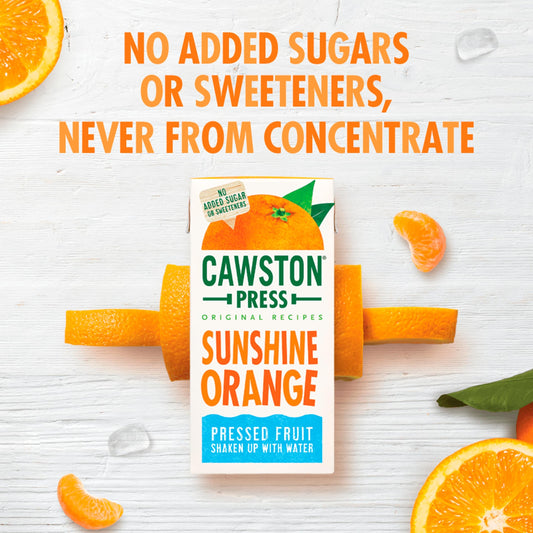 Cawston Press Sunshine Orange Fruit Water Juice Drink 3 x 200ml — image 2