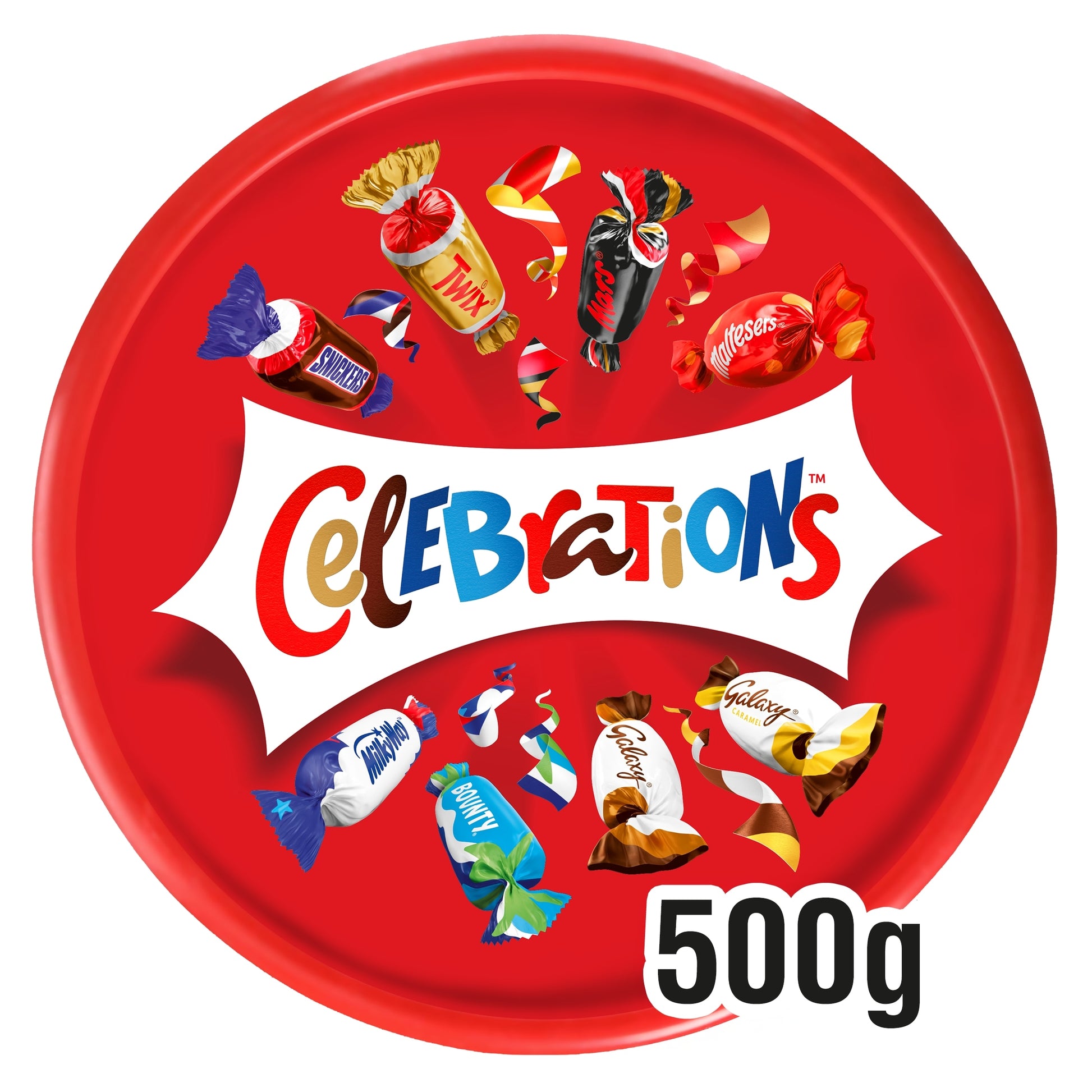 Celebrations Milk Chocolates Tub 500g — image 1