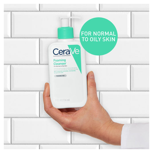 CeraVe Foaming Cleanser with Niacinamide for Normal to Oily Skin 236ml — image 2