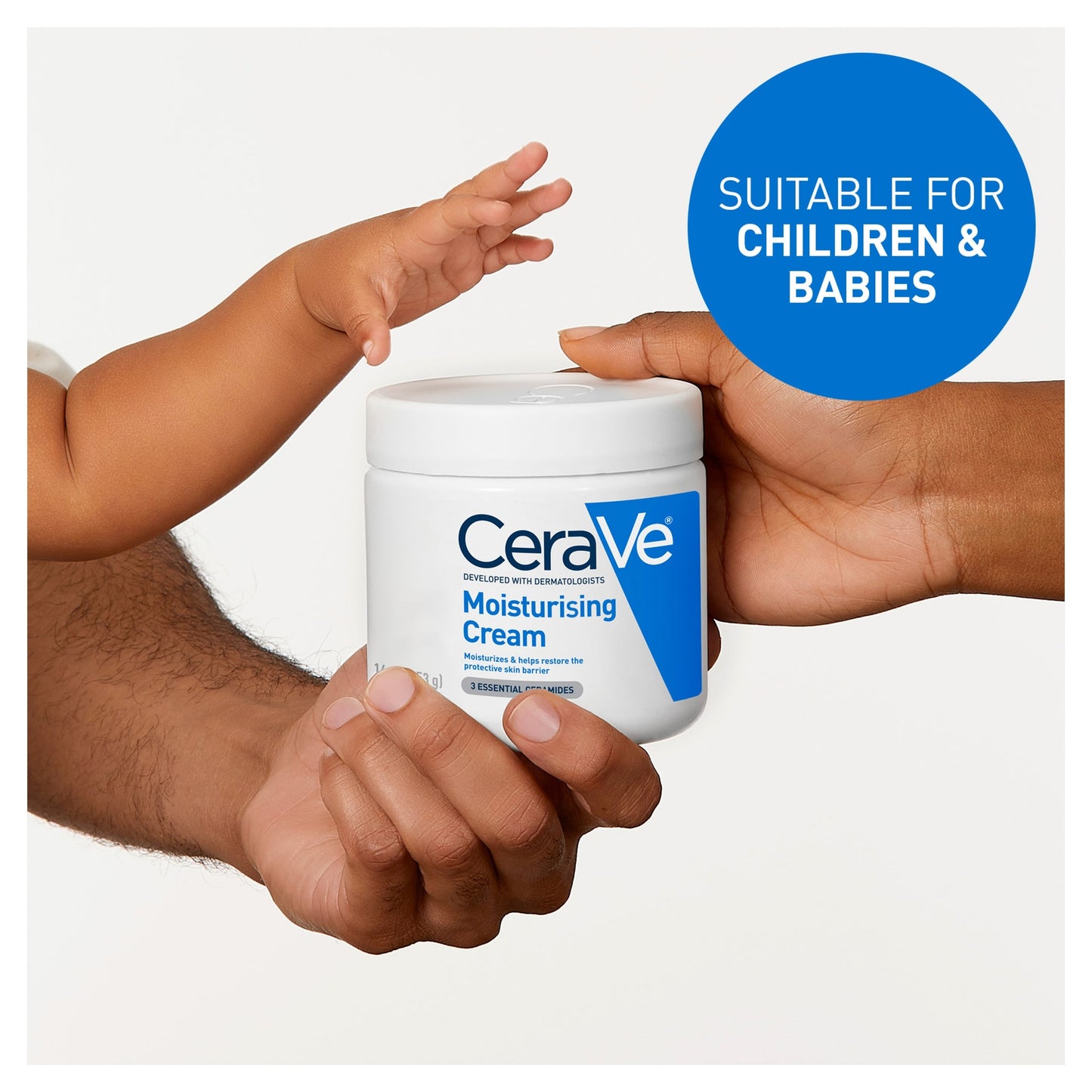 CeraVe Moisturising Cream Pot with Hyaluronic Acid & Ceramides for Dry to Very Dry Skin 454g​ — image 3