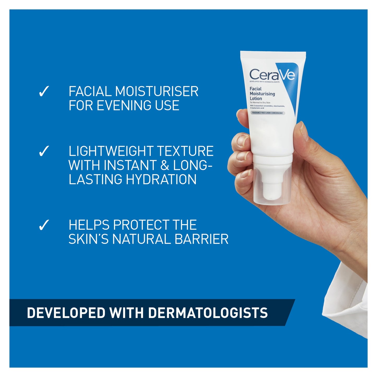 CeraVe PM Facial Moisturising Lotion 52ml — image 2
