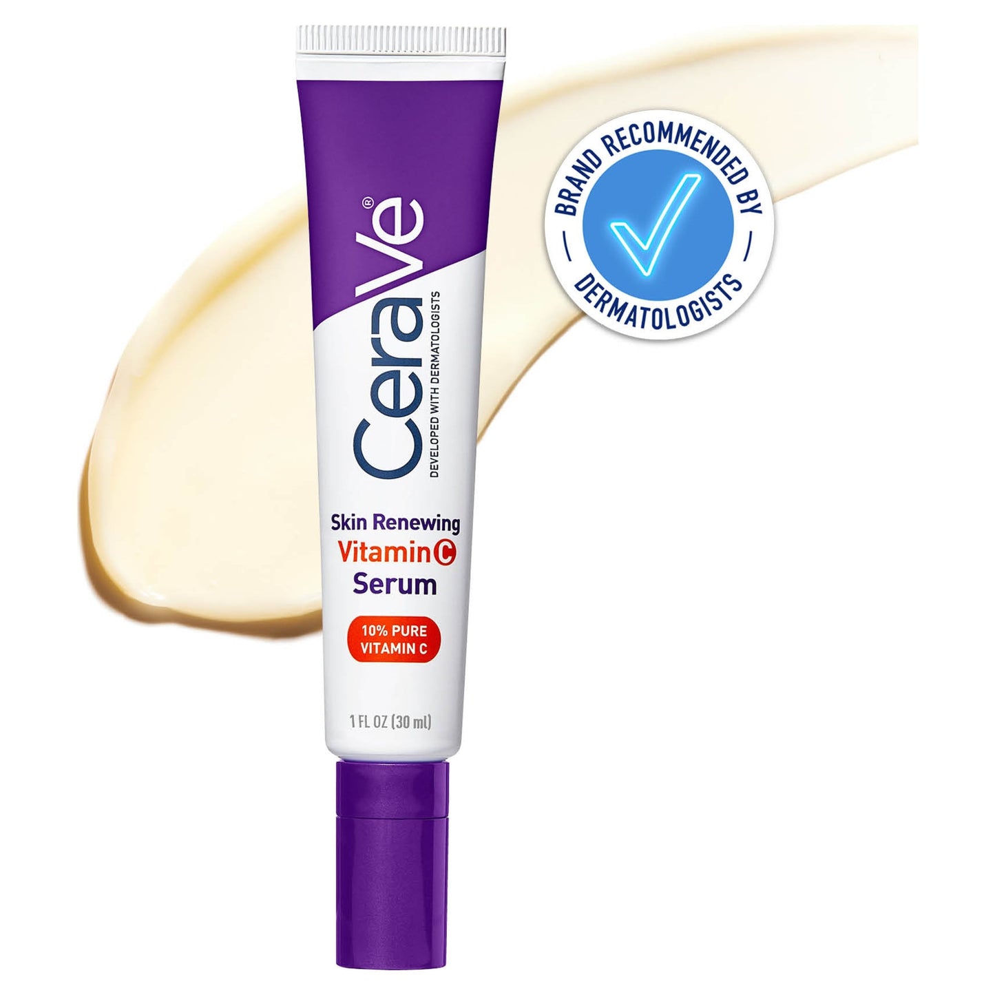 CeraVe Skin Renewing 10% Pure Vitamin C Serum with Ceramides 30ml — image 1