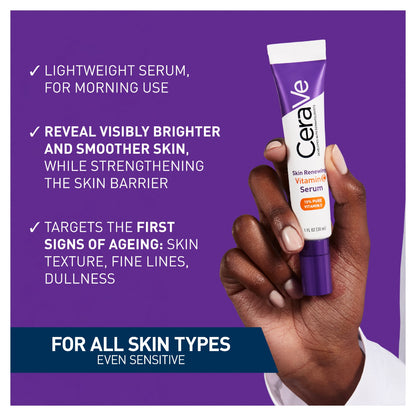 CeraVe Skin Renewing 10% Pure Vitamin C Serum with Ceramides 30ml — image 3