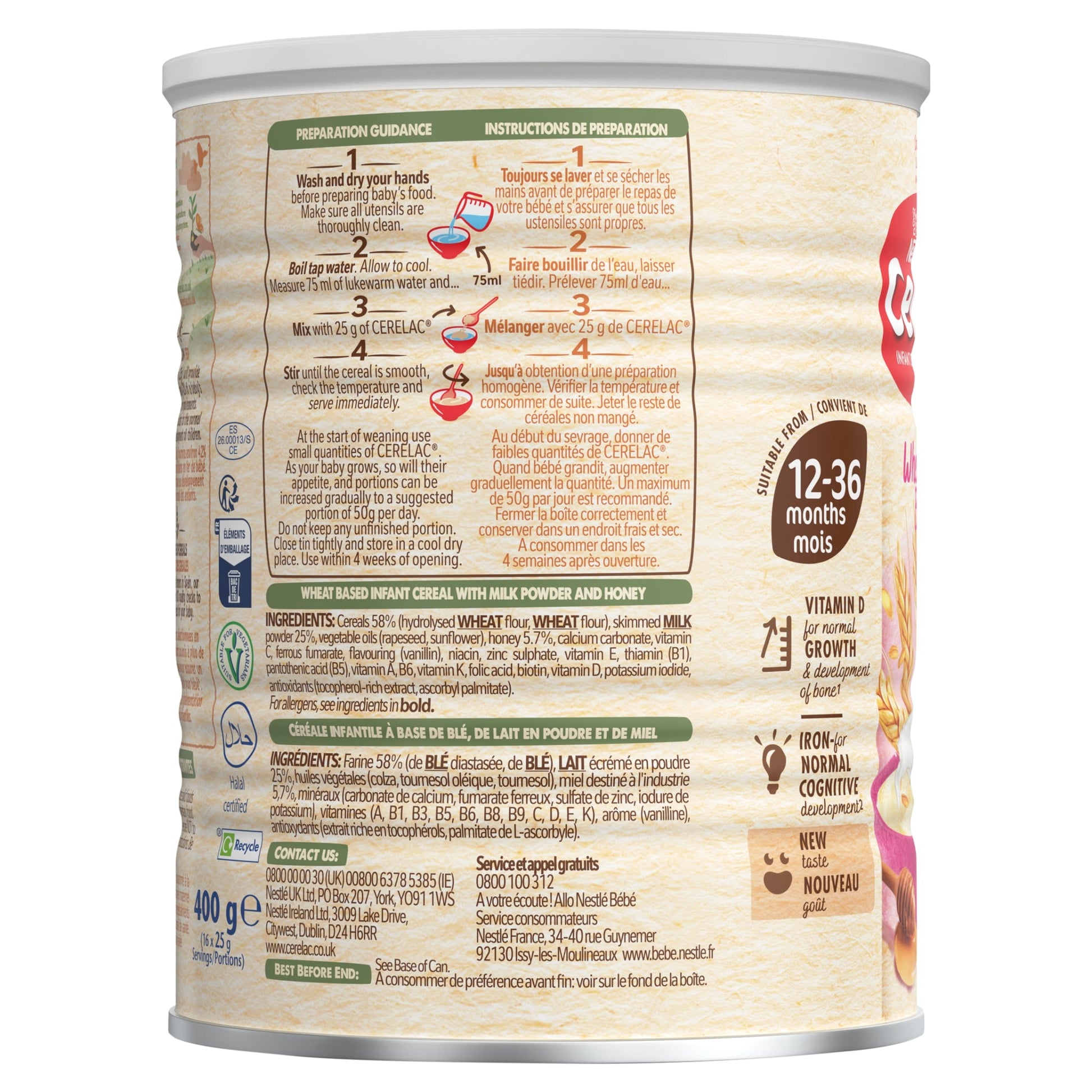 Cerelac Honey & Wheat Baby Food 12Mths 400G — image 4