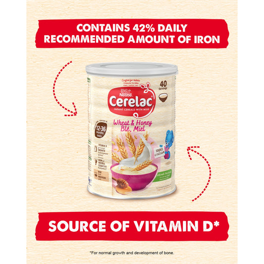 Cerelac Infant Cereals With Milk Honey & Wheat 12+ Months 1kg — image 2