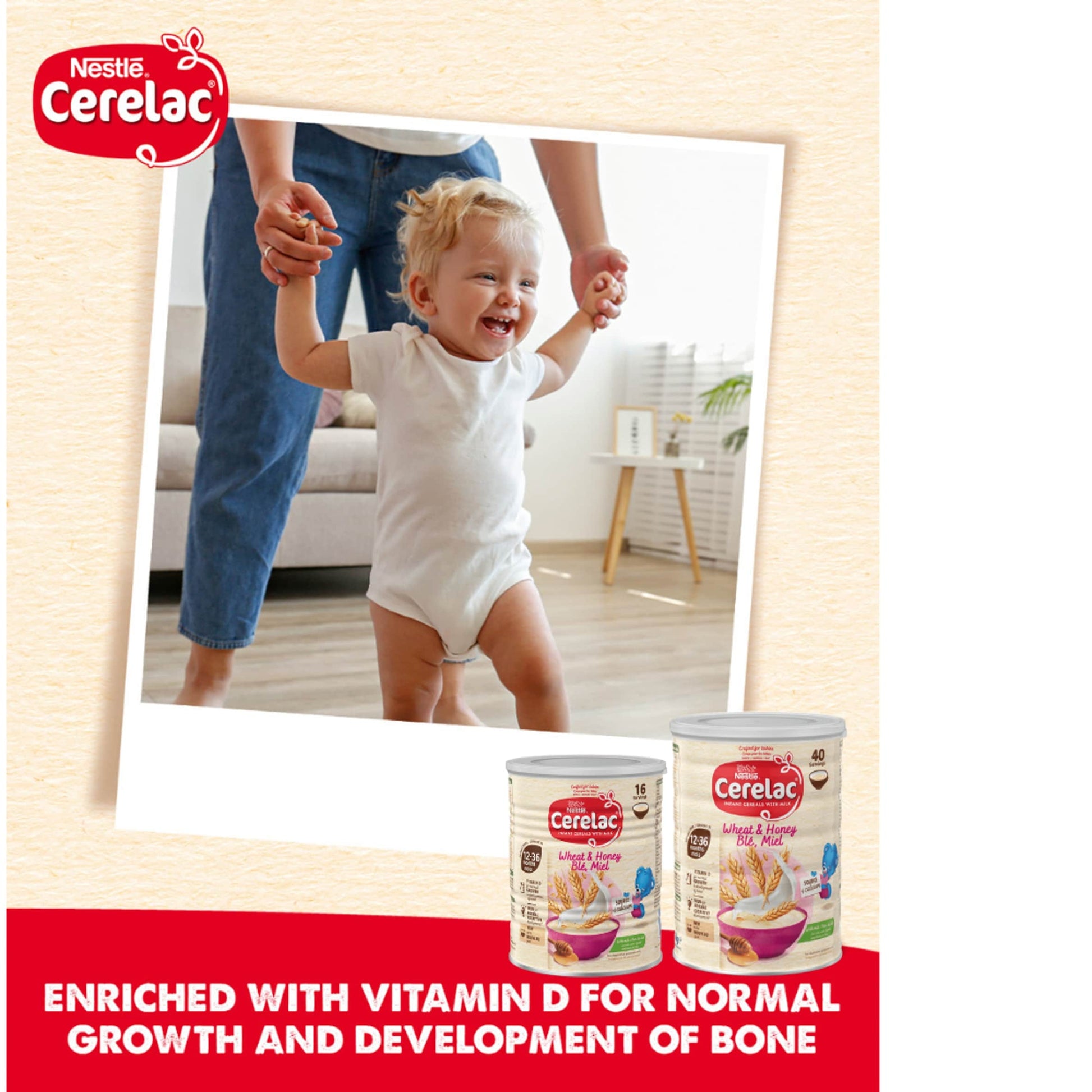 Cerelac Infant Cereals With Milk Honey & Wheat 12+ Months 1kg — image 4