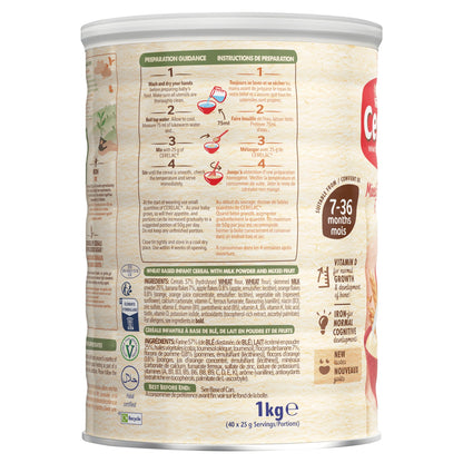 Cerelac Infant Cereals With Milk Mixed Fruits & Wheat 7+ Months 1kg — image 2