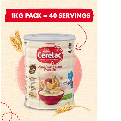 Cerelac Infant Cereals With Milk Mixed Fruits & Wheat 7+ Months 1kg — image 4
