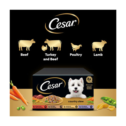 Cesar Country Stew Mixed Selection Wet Dog Food Tray 8x150g — image 4