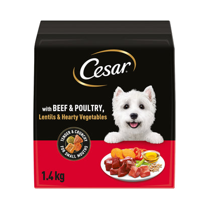 Cesar Dry Dog Food Adult Beef, Poultry & Vegetables 1.4kg — image 1