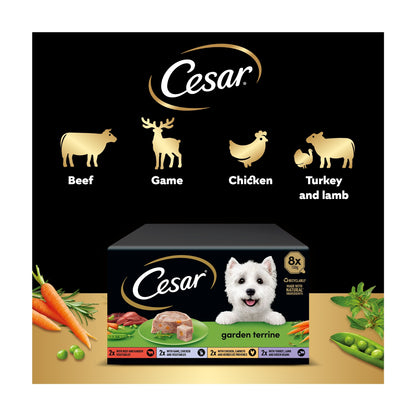 Cesar Garden Terrine Wet Dog Food Tray Mixed in Loaf 8x150g — image 3