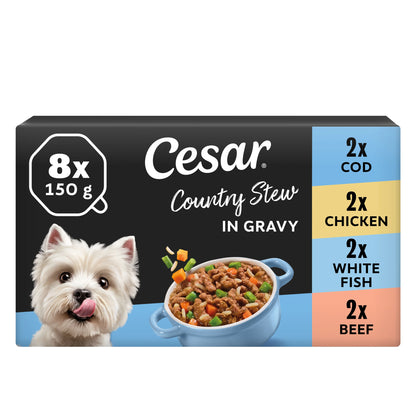 CESAR Surf & Turf Wet Dog Food Trays 8 x 150g — image 1
