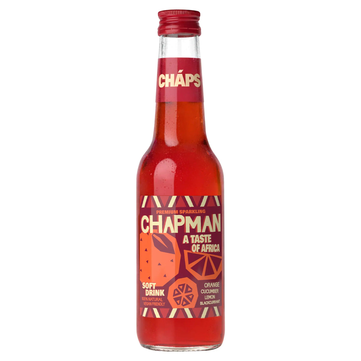 CHAPS PREMIUM CHAPMAN orange, cucumber, lemon &black current soft Drink 275ml — image 1