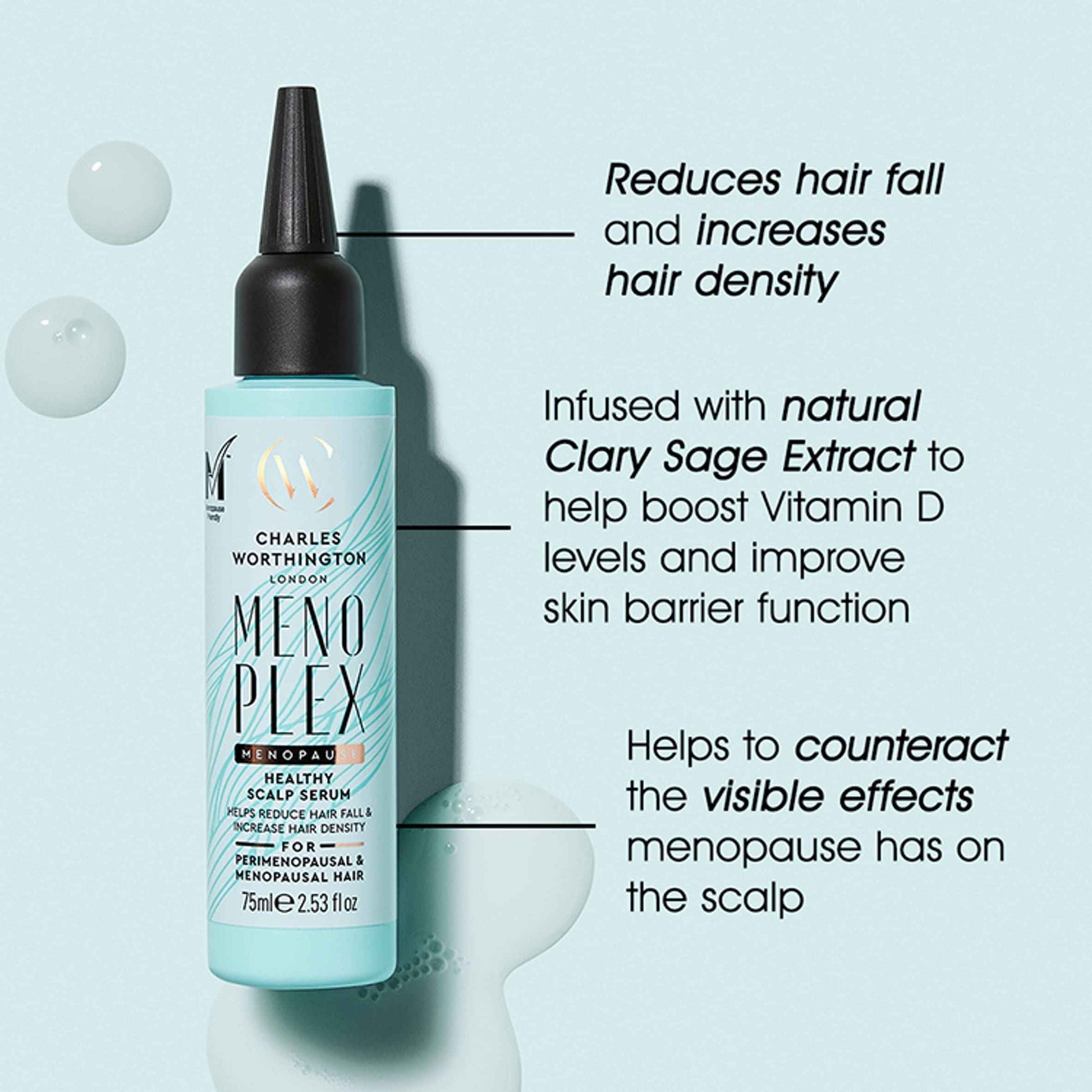 CHARLES WORTHINGTON Menoplex Healthy Scalp Serum 75ml