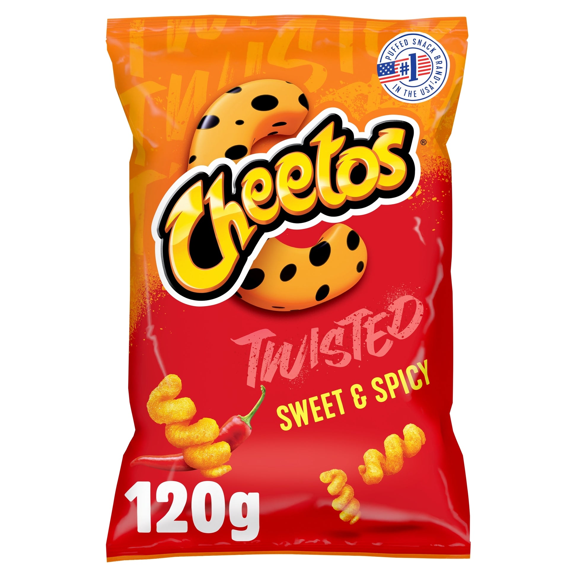 Cheetos Twisted Sweet & Spicy Sharing Bag Crisps 120g — image 1