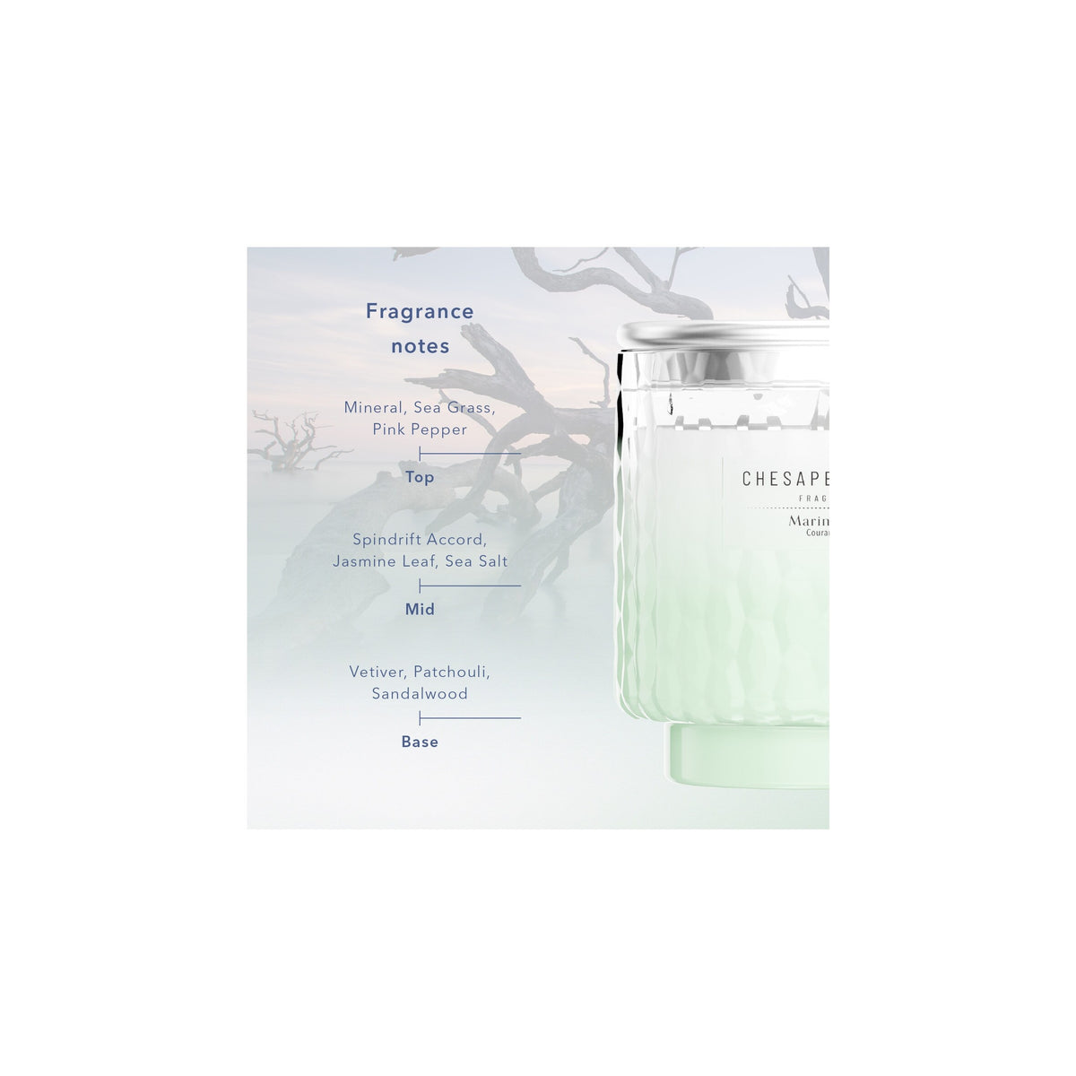Chesapeake Bay Marine Drift Small Candle 127g — image 3