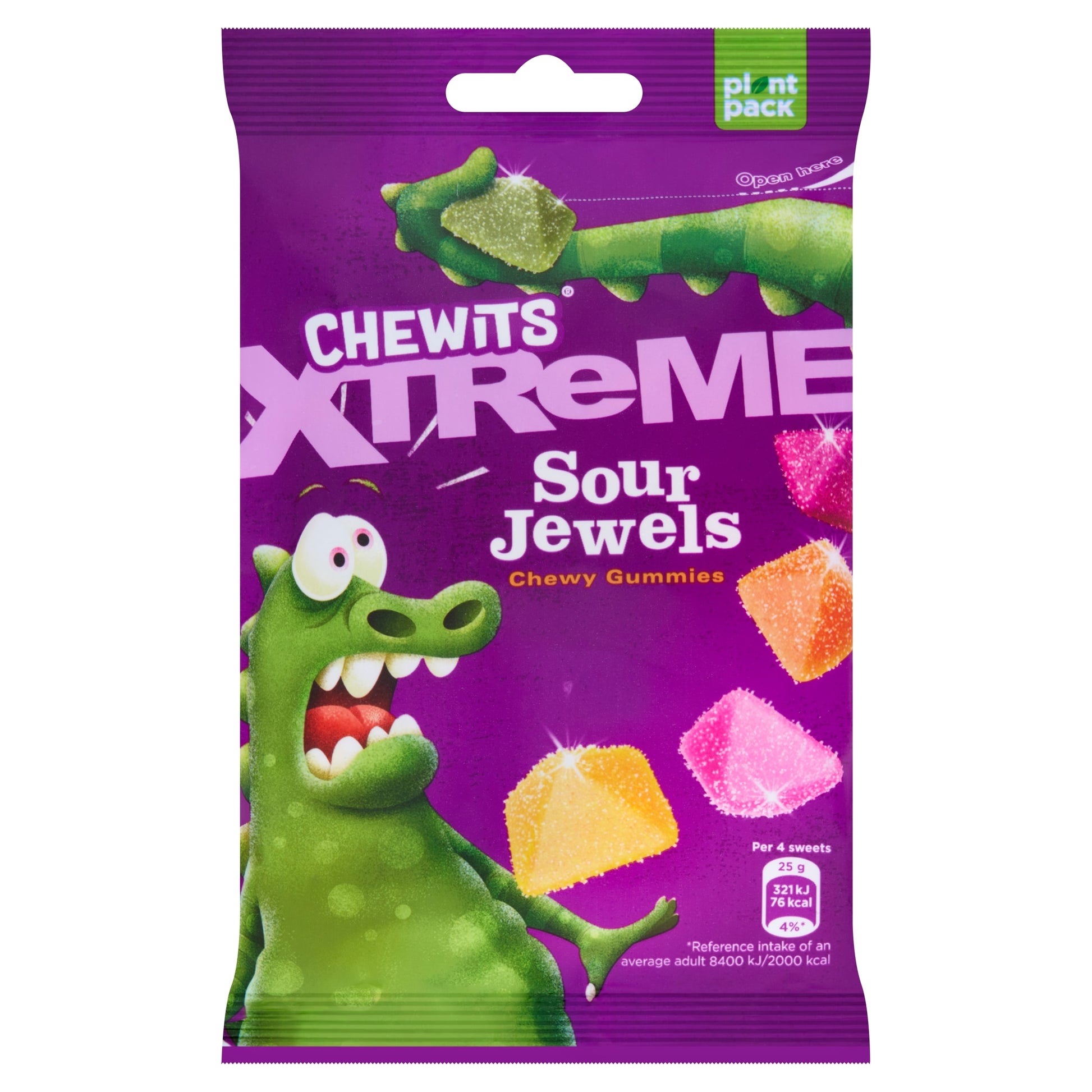Chewits Xtreme Sour Jewels Chewy Gummies 125g — image 1