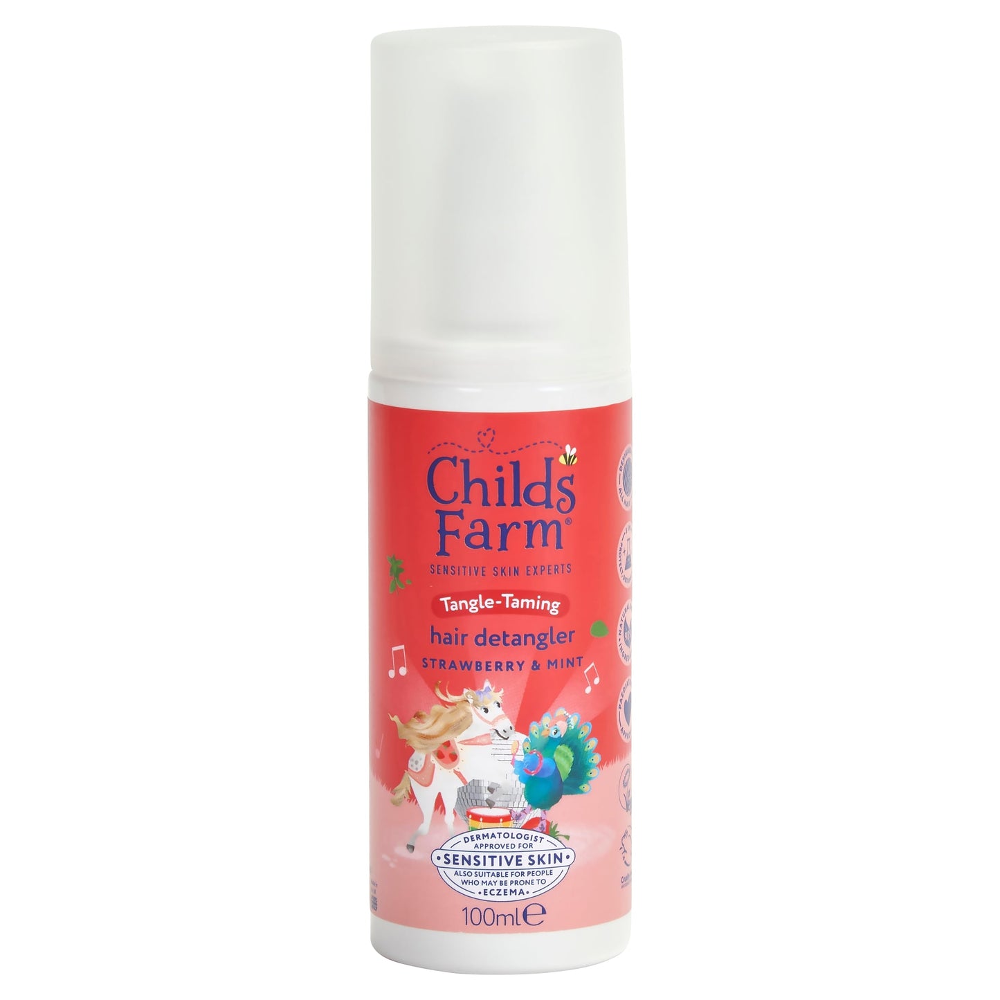 Childs Farm 3 in 1 Tangle-Taming Hair Detangler Strawberry and Mint 100ml — image 1