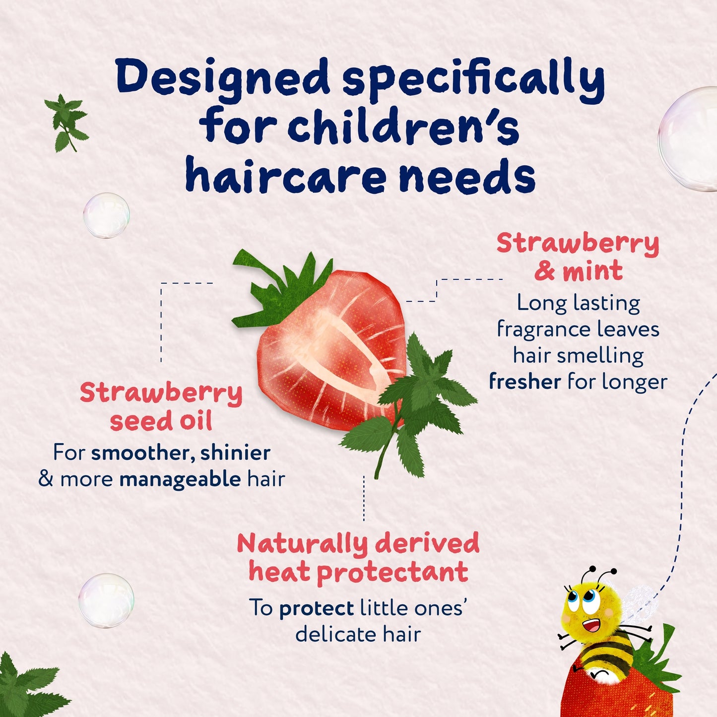 Childs Farm 3 in 1 Tangle-Taming Hair Detangler Strawberry and Mint 100ml — image 4