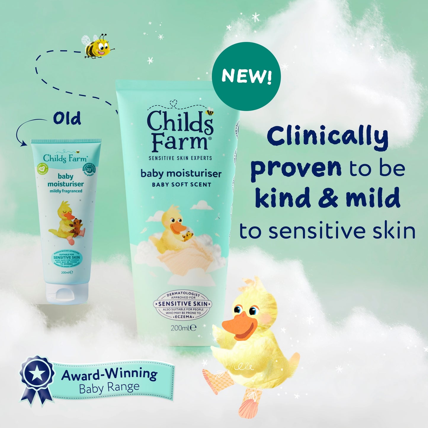 Childs Farm Baby Moisturiser Mildly Fragranced 200ml — image 2