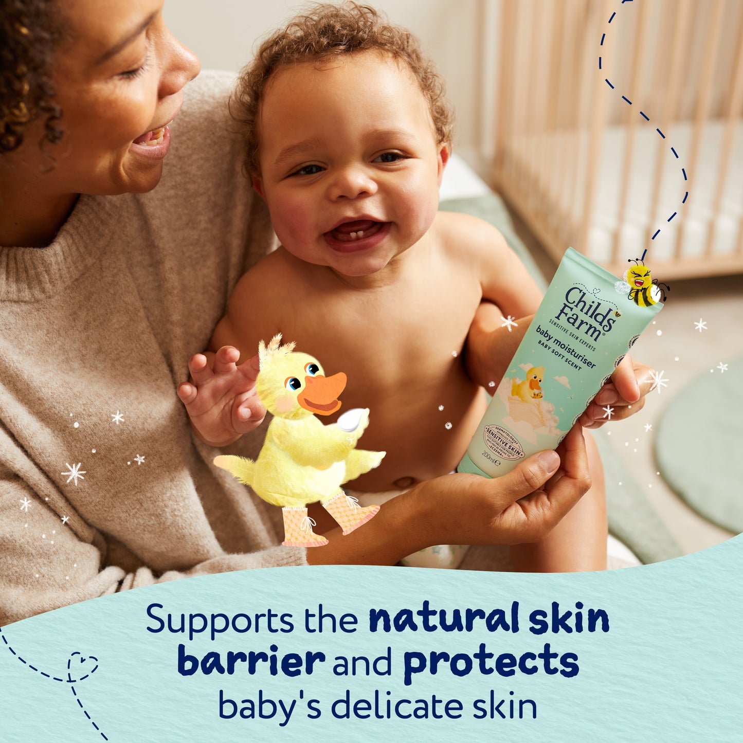 Childs Farm Baby Moisturiser Mildly Fragranced 200ml — image 3