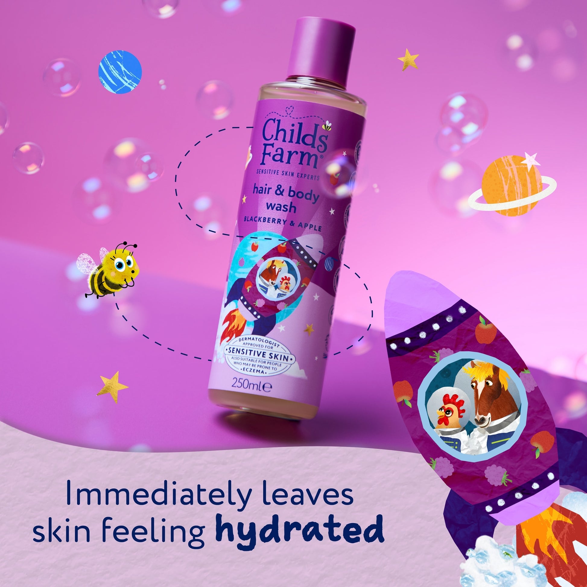 Childs Farm Blackberry & Apple Body Wash 250Ml — image 5