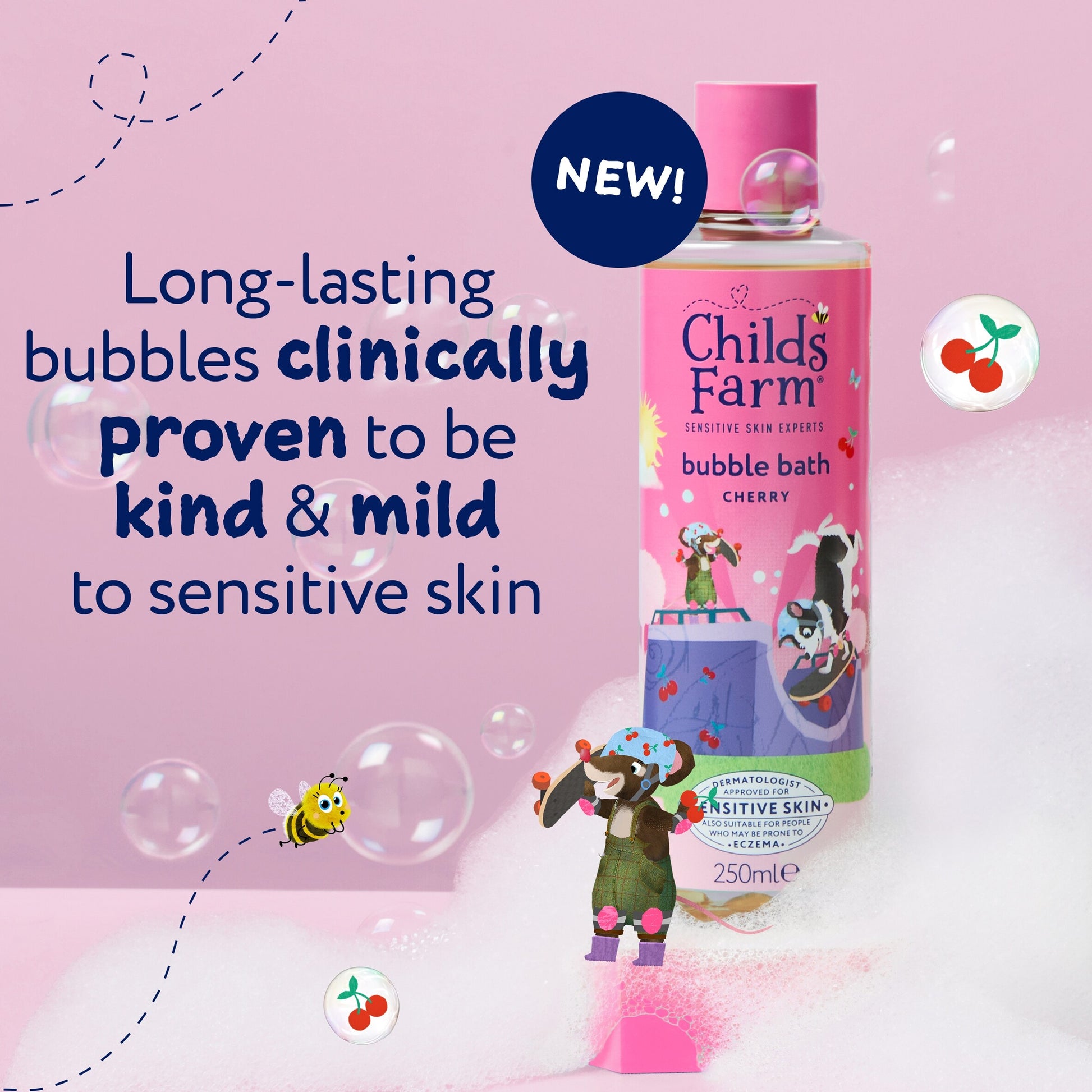 Childs Farm Bubble Bath Cherry 250ml — image 2