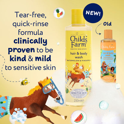 Childs Farm Hair & Body Wash - Watermelon & Pineapple 250ml — image 2