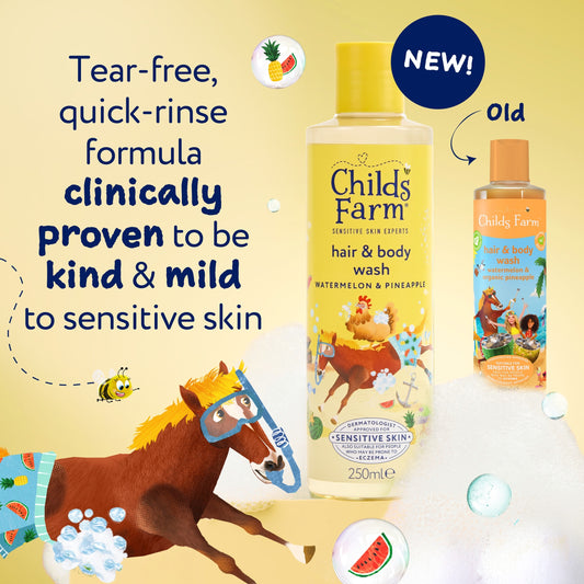Childs Farm Hair & Body Wash - Watermelon & Pineapple 250ml — image 2