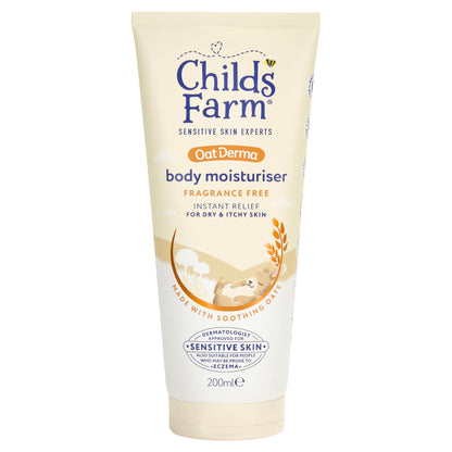 Childs Farm OatDerma Body Moisturiser Fragrance Free 200ml — image 1