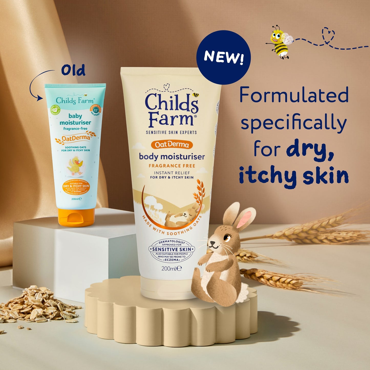 Childs Farm OatDerma Body Moisturiser Fragrance Free 200ml — image 2