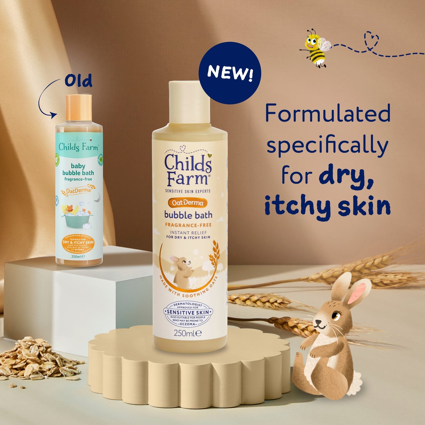 Childs Farm OatDerma Bubble Bath Fragrance-Free 250ml — image 2