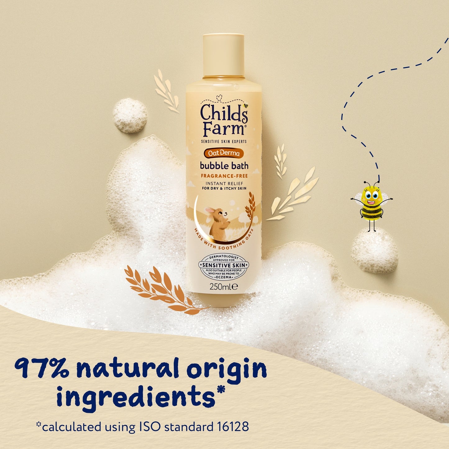 Childs Farm OatDerma Bubble Bath Fragrance-Free 250ml — image 5