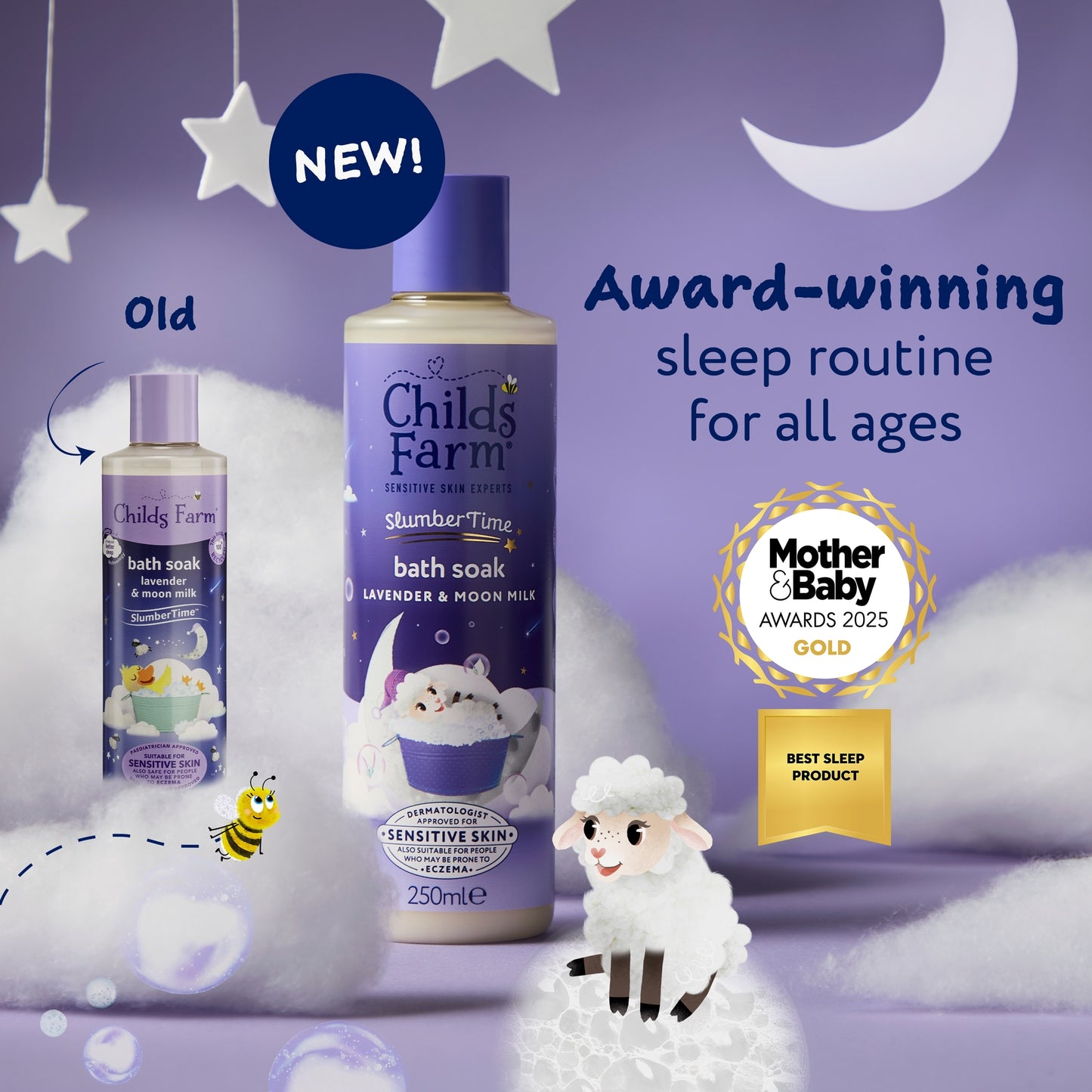 Childs Farm SlumberTime Bath Soak Lavender & Moon Milk 250ml — image 2