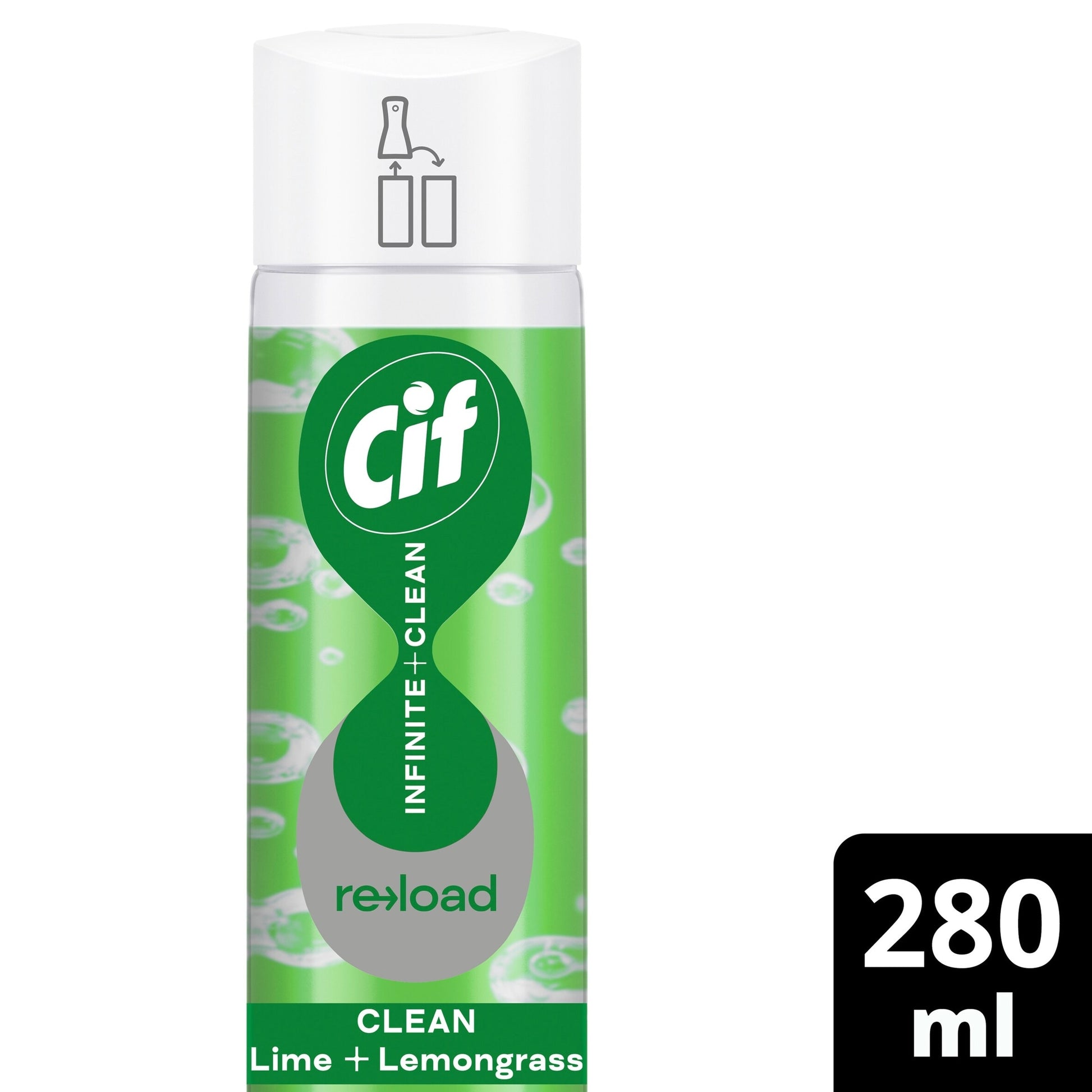 Cif Infinite Clean All in One: Clean Lime and Lemongrass Reload 280ml — image 1
