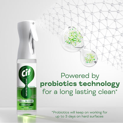 Cif Infinite Clean All in One: Clean Lime and Lemongrass Spray 280ml — image 4