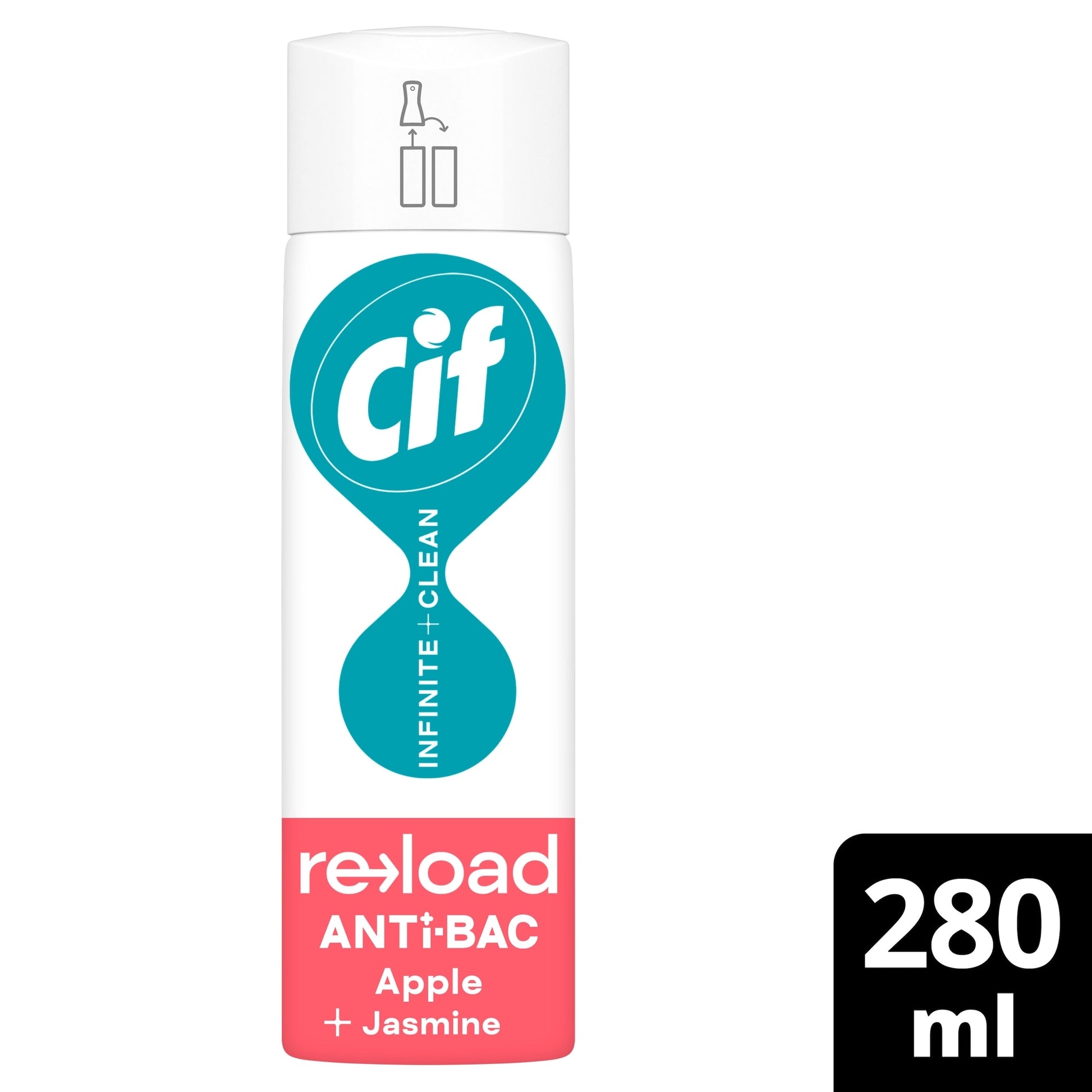 Cif Infinite Clean Antibacterial Cleaner Refill Apple & Jasmine 280 ml — image 1