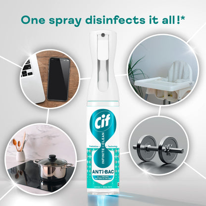 Cif Infinite Clean Antibacterial Cleaner Refill Lemon & Aloe Vera 280 ml — image 3