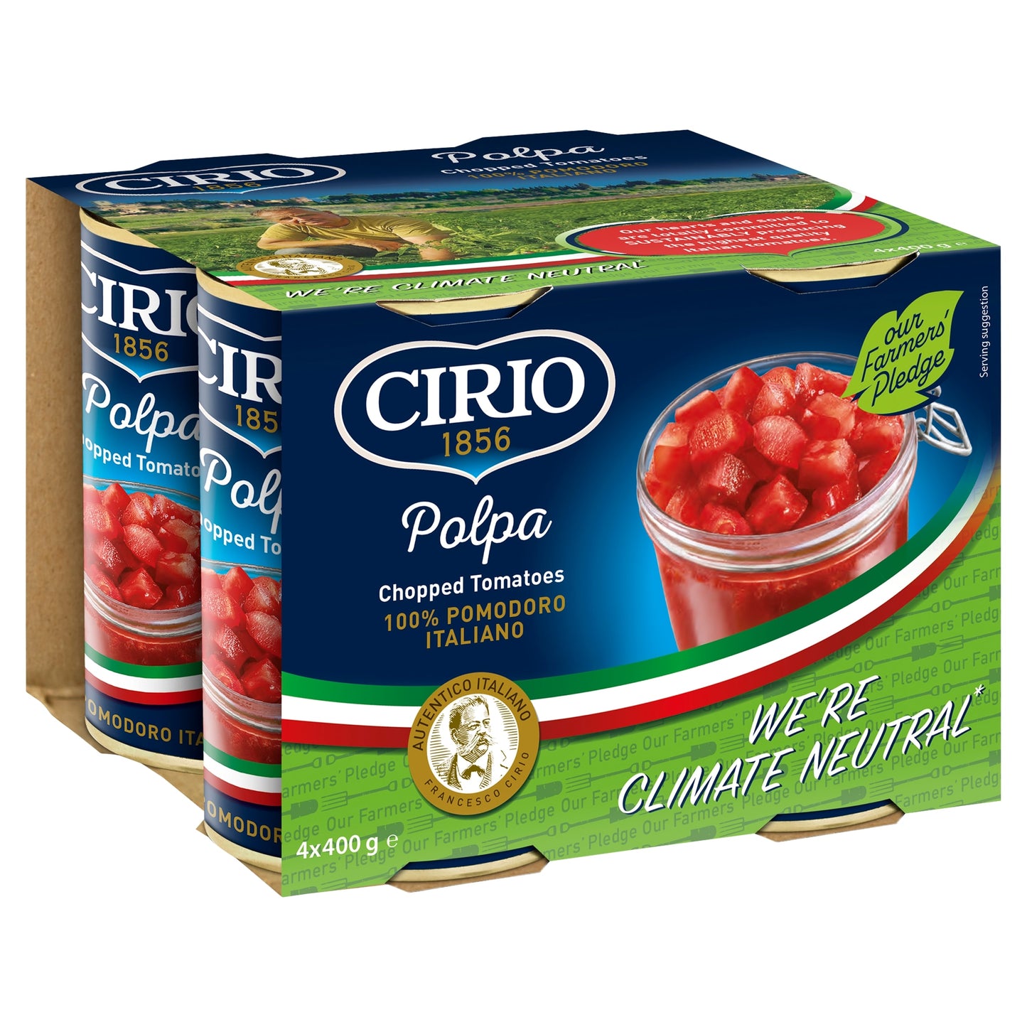 Cirio Chopped Tomatoes 4X400g — image 1
