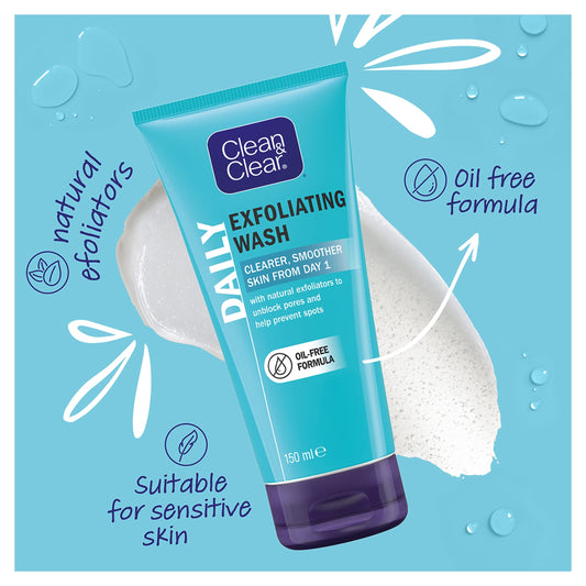 Clean & Clear Exfoliating Daily Wash Face Wash Scrub 150ml — image 2
