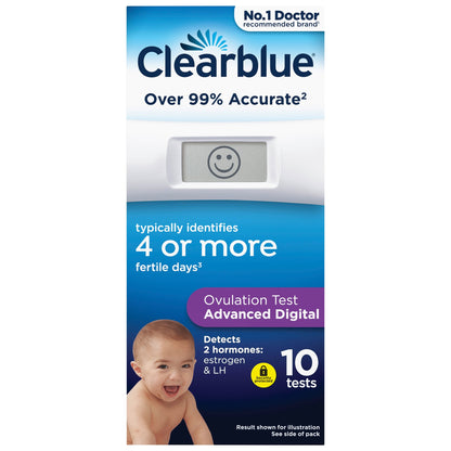 Clearblue Advanced Digital Ovulation Test with 10 Pack — image 1
