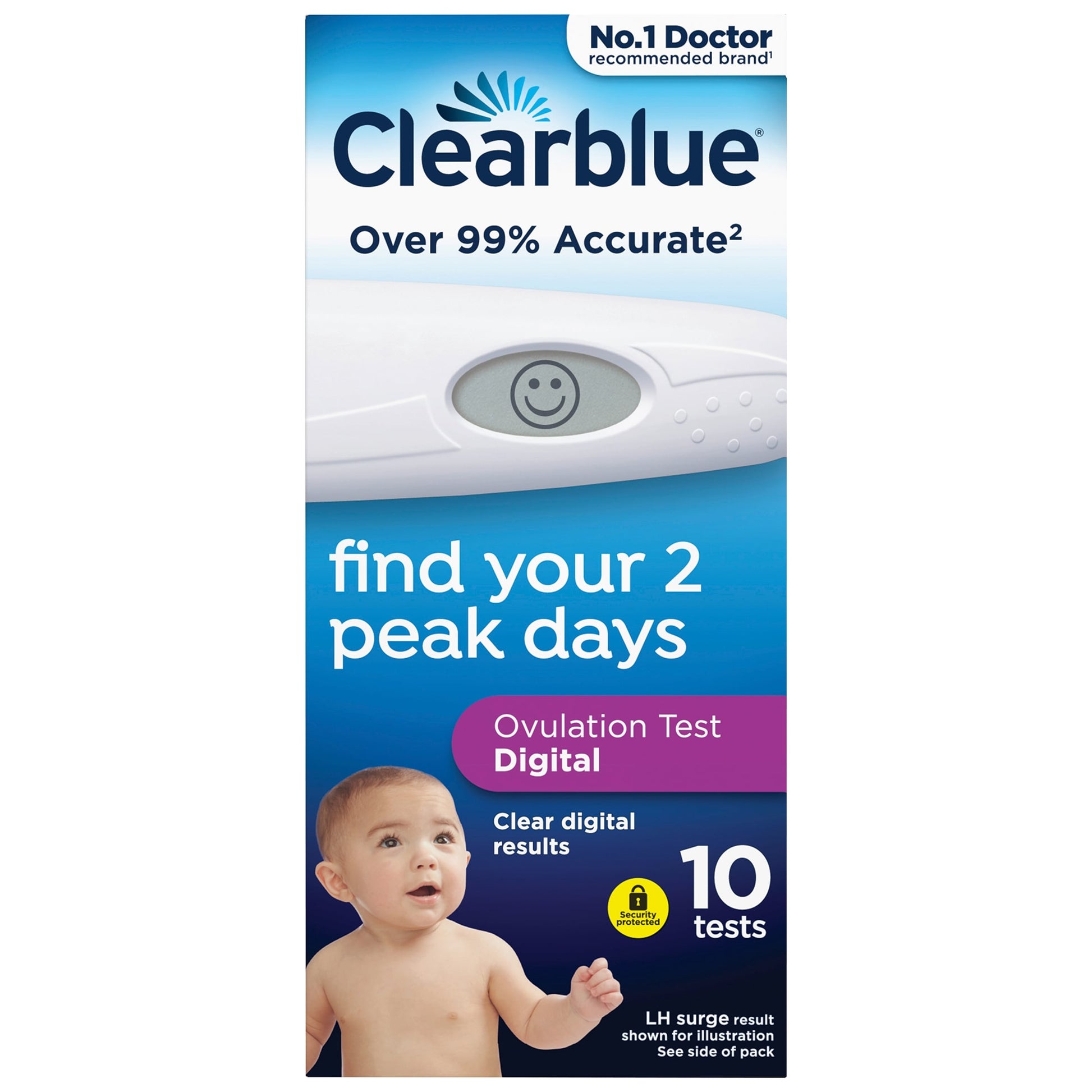 Clearblue Digital Ovulation Test Kit 10 Tests — image 1