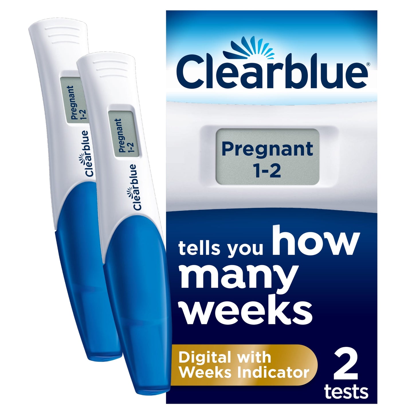 Clearblue Digital Pregnancy Test With Weeks 2 Pack — image 1
